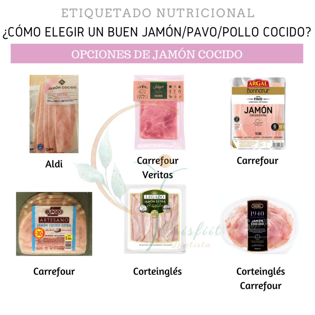 Buenas opciones de jamón cocido