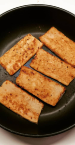 Lasaña de tofu con bechamel de calabacín