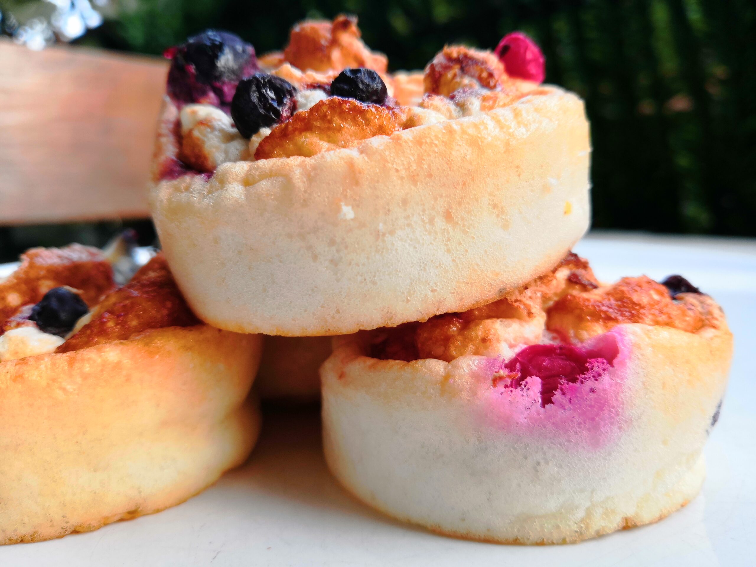 Pink protein muffins