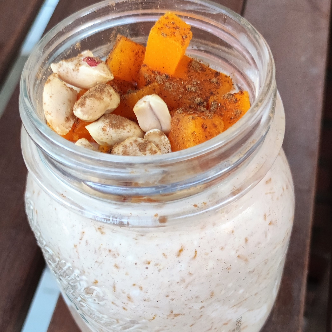 Porridge de calabaza y cacahuete